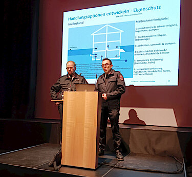Informationsveranstaltung Hochwasser und Starkregen Februar 2025 Foto 4 FFW Timo Delbing und Mathias Callsen